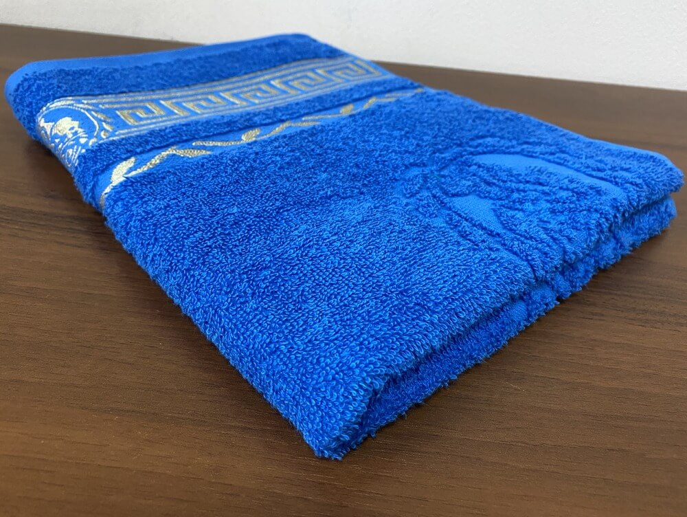 

Полотенце махровое 70х140 GM TEXTILE Узбекистан Цезарь 450 г/м2 голубое набор 6 шт