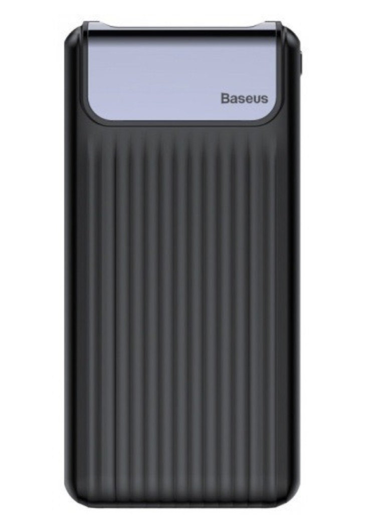 

Внешний аккумулятор Baseus Thin QC3.0 M+T Daul input Digital display Power bank 10000mAh Black