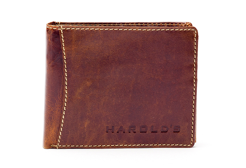 

Грубый мужской кожаный кошелёк Bag Street HAROLD'S 10 х 12,5 х 2,5 см