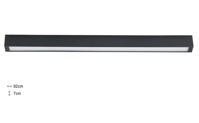 

Светильник накладной NOWODVORSKI STRAIGHT LED 9627 графи 16W 3000K