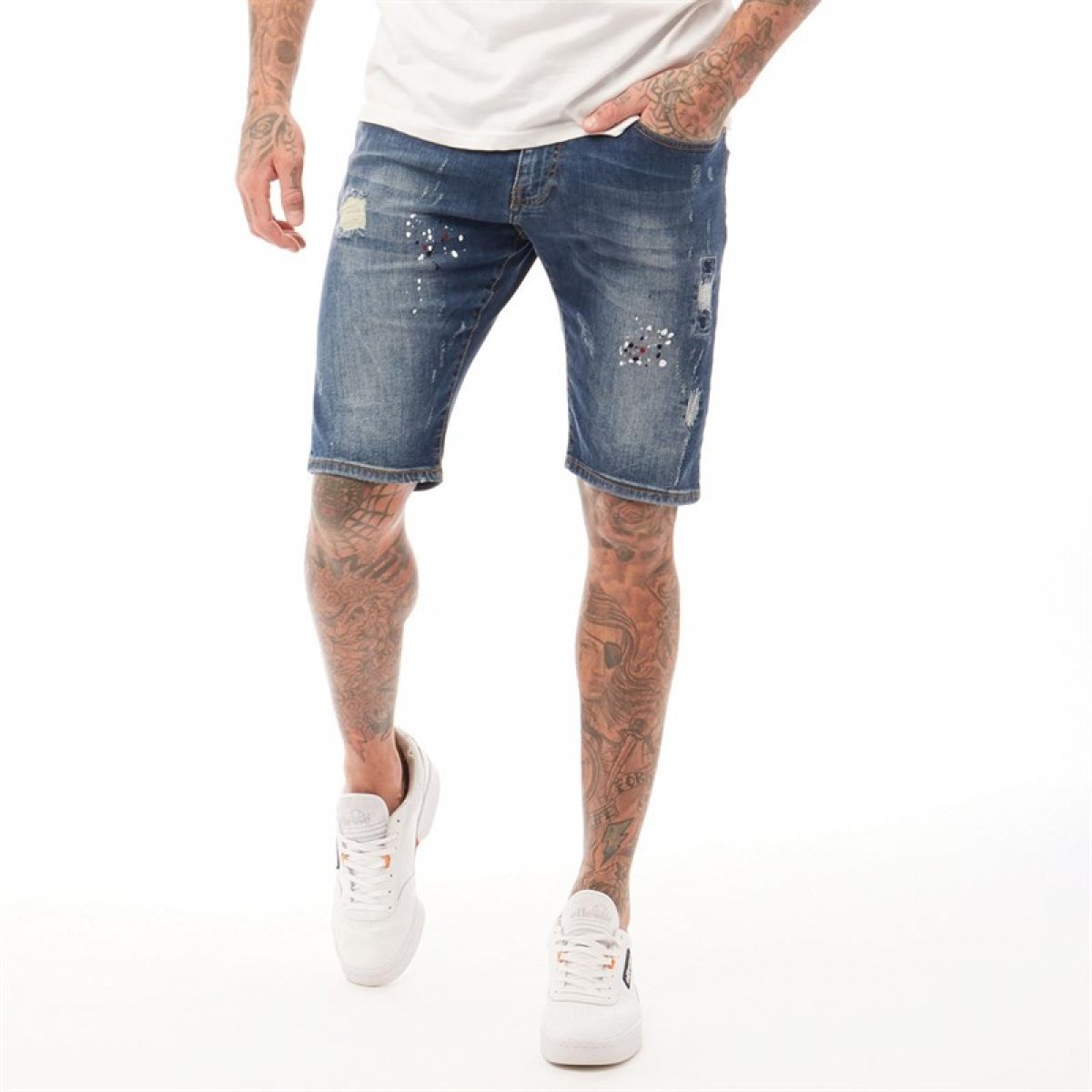 

Шорты 883 Police Batley Denim 470 Blue Dark Wash, XS (42)