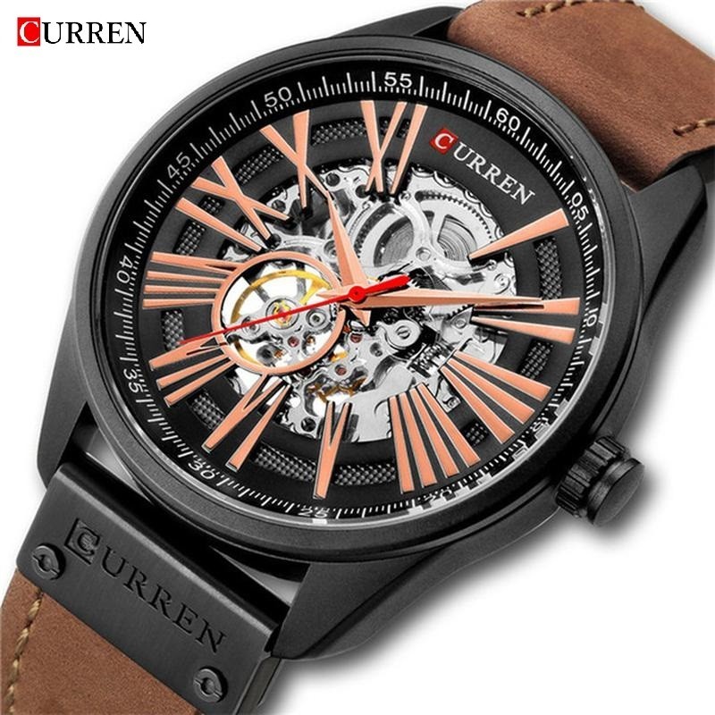 

Часы наручные Curren 8299 Black-Gold-Brown 1008-0191