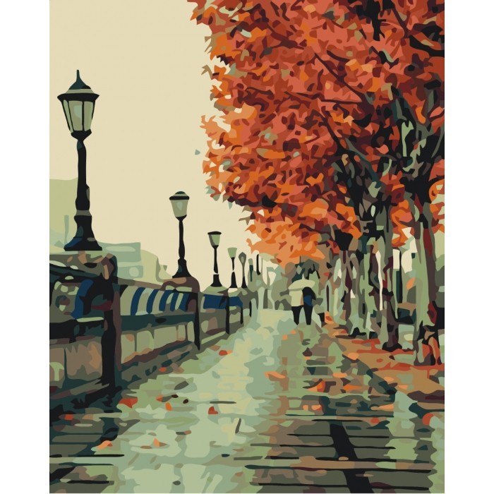 

Картины по номерам Paintboy Осенний сквер, размер 40*50 см