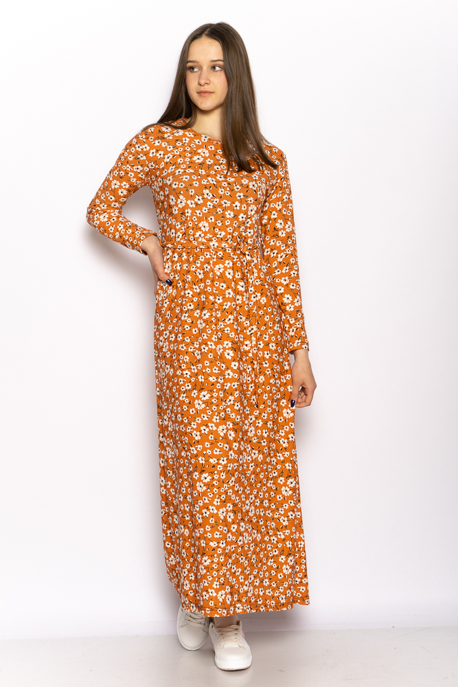 

Стильное платье макси Time of Style 628F001 XXL Кирпичный