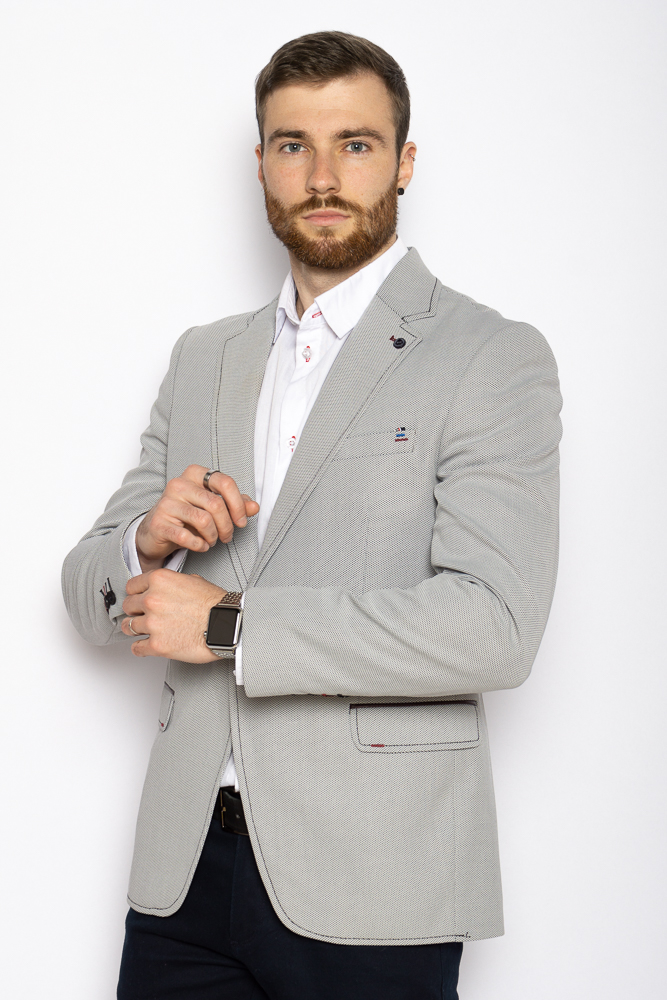 

Пиджак Time of Style 32P110-3  Черно-белый, Пиджак Time of Style 32P110-3 46 Черно-белый