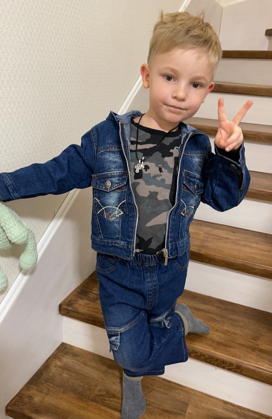 

Комплект (джинсы + куртка) ABC Fushi Children's Wear 10 рост 98см Синий