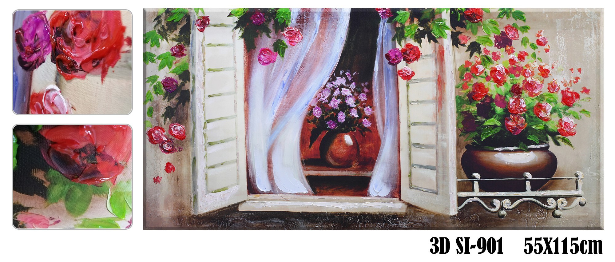 

Картина на холсте SvitArt 3D 55x115 см Si-901