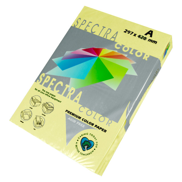 

Бумага Spectra Color А4 80г/м2 500 листов желтая пастельная 160