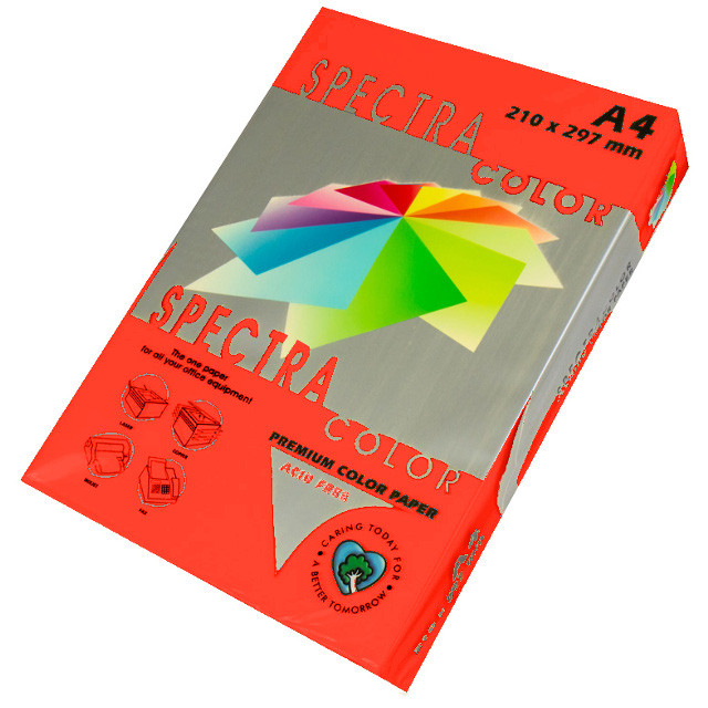 

Бумага Spectra Color А4 80г/м2 500 листов красная насыщенная 250