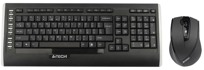 

Комплект беспроводной A4Tech 9300F Black USB