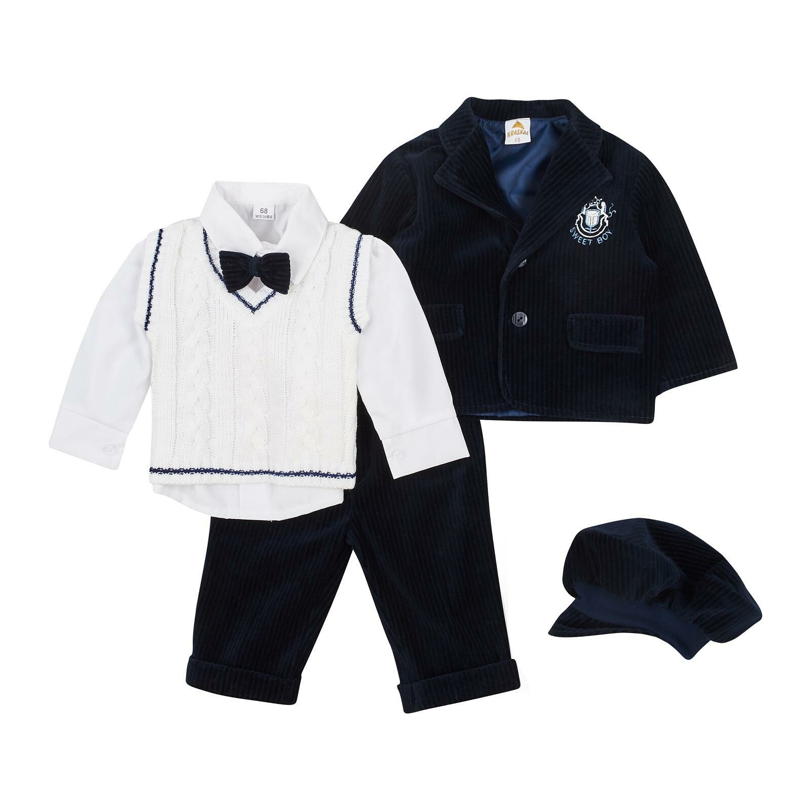 

Комплект (6 пр.) KRASNAL WA-003 68 р темно синий велюр под бархат (2957750624872)