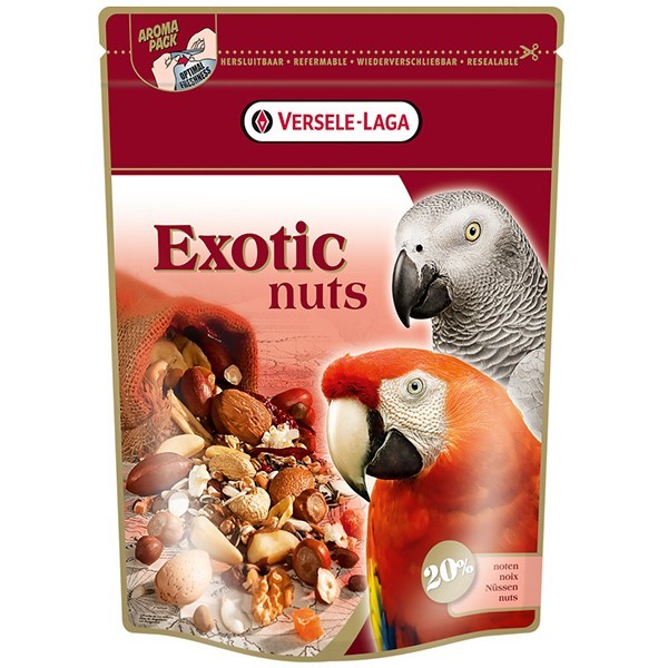 

Корм Versele-Laga Prestige Exotic Nut Mix зерновая смесь для крупных попугаев 0.75 кг (5410340217825)