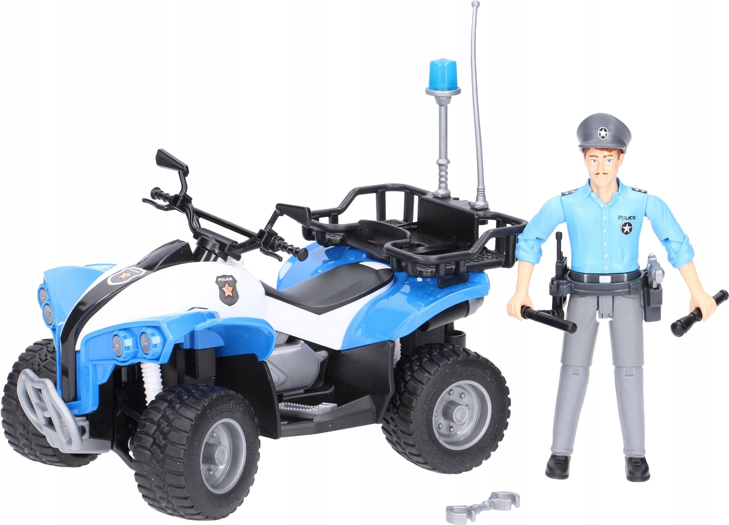 

Игрушка Bruder Полицейский квадроцикл + фигурка мужчина-полисмен (63010)