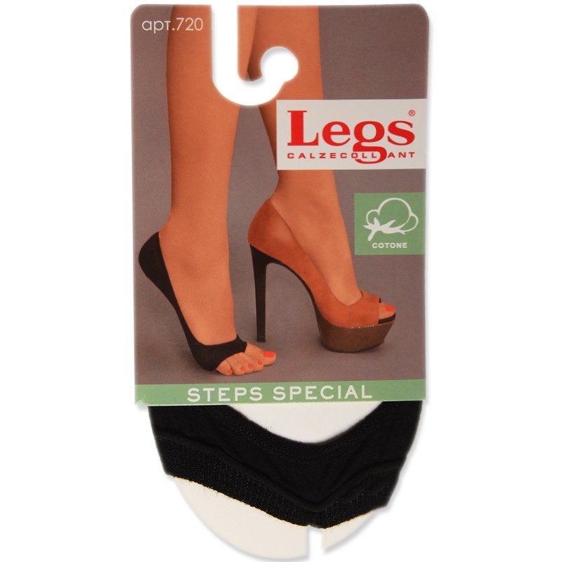 

Подследники женские LEGS 36-40 NERO (720 Peep Toe Cotton)