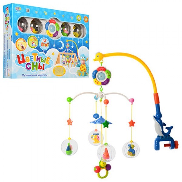 

Карусель Музыкальный мобиль на кроватку M 1362 с таймером