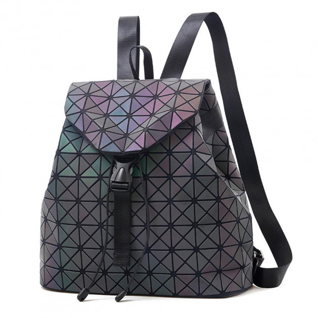 

Рюкзак женский для подростков Bao Bao Issey Miyake из искусственной кожи хамелеон голографический (0767)