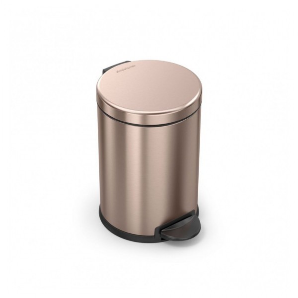 

Урна с педалью Simplehuman 4.5 л розово-золотистая