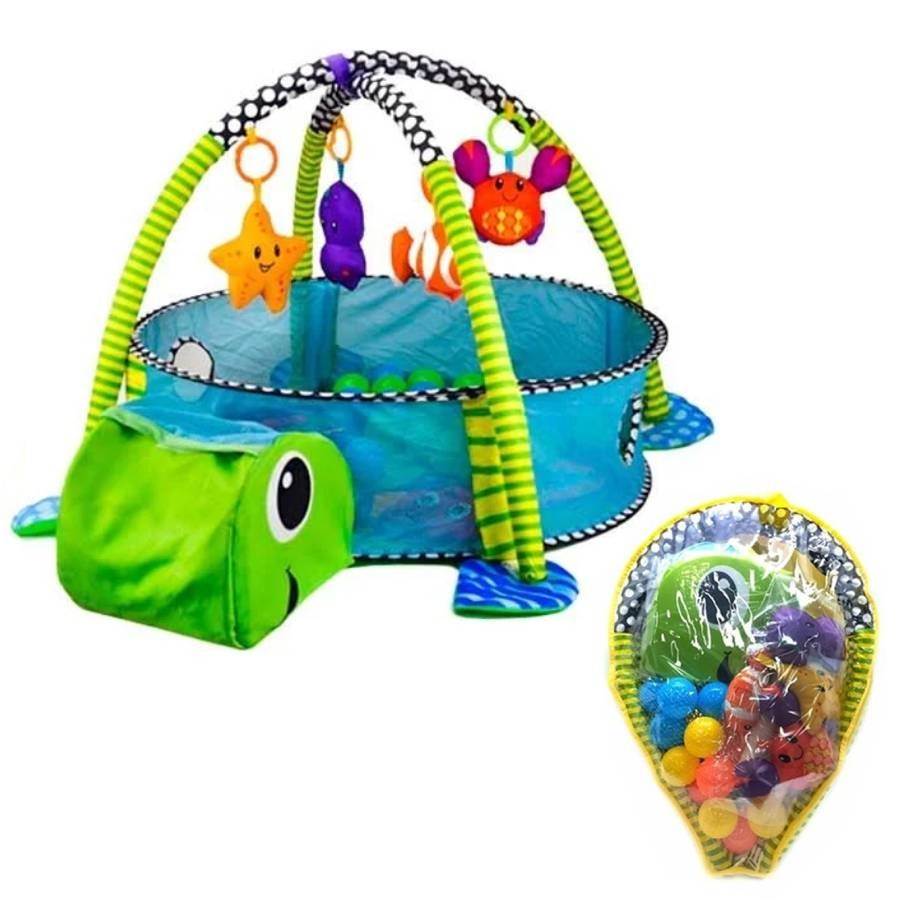 

Сухой бассейн Babypol игровой коврик манеж для малышей с бортиками 518-60