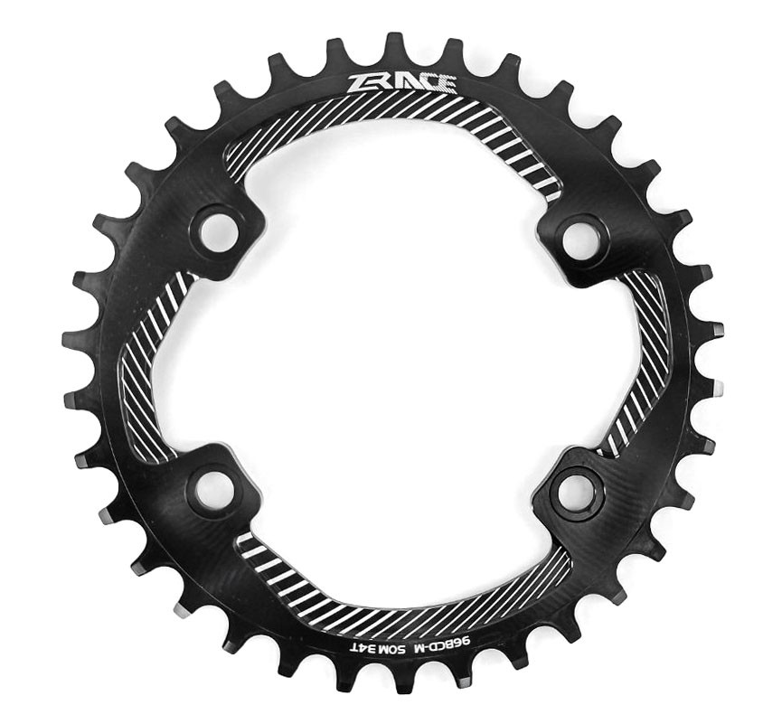 

Звезда ZRACE Narrow Wide 96BCD с аcиметричным креплением для Shimano M6000 - M7000 - M8000, 34T, черная