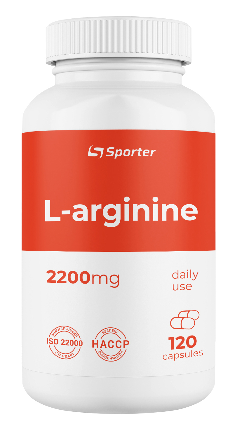 

Аргинин Sporter L - Arginine 2200 - 120 капс