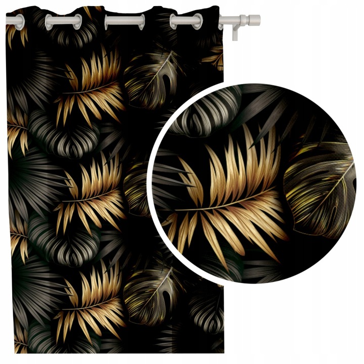 

Шторы матовые с люверсами GOLDEN PALMS Ateks 145x250 см