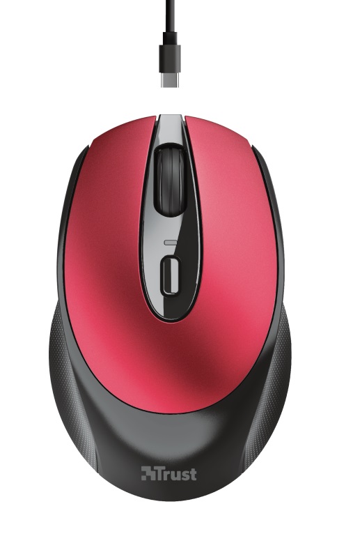 

Мышь Wireless Trust Zaya Rechargeable WL (24019) Red USB