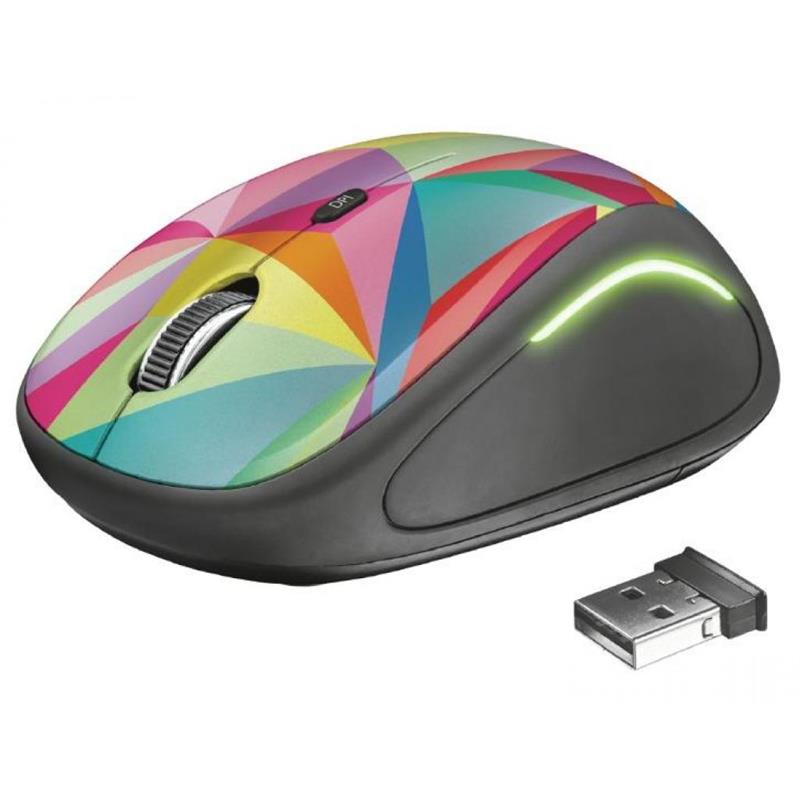 

Мышь Wireless Trust Yvi FX (22337) Geometrics Multicolor USB