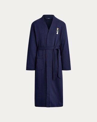 

Халат Ralph Lauren Polo Bear Fleece Cotton Robe темно- синий P295RL S/M