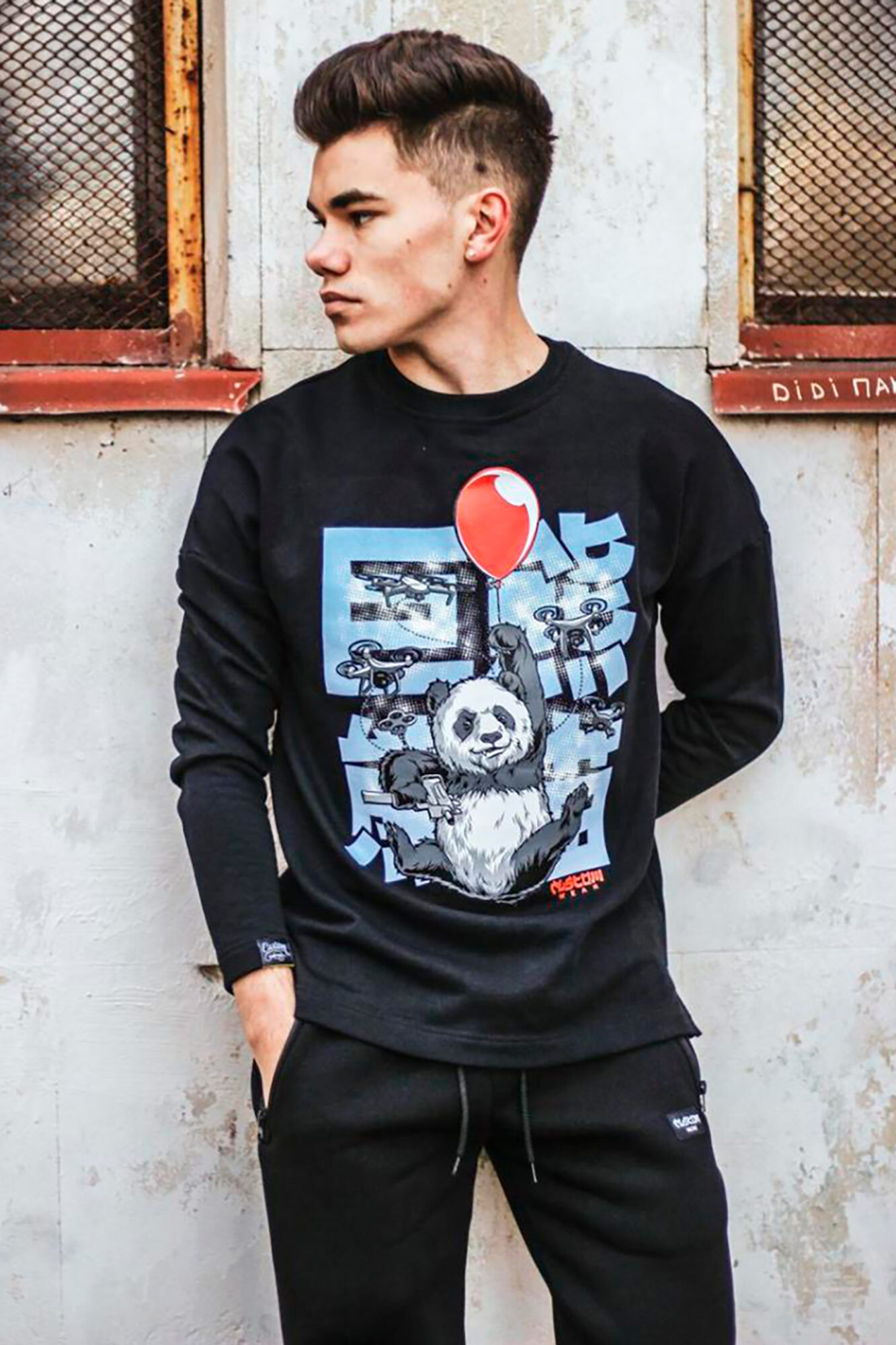 

Свитшот Custom Wear Criminal Panda M Черный