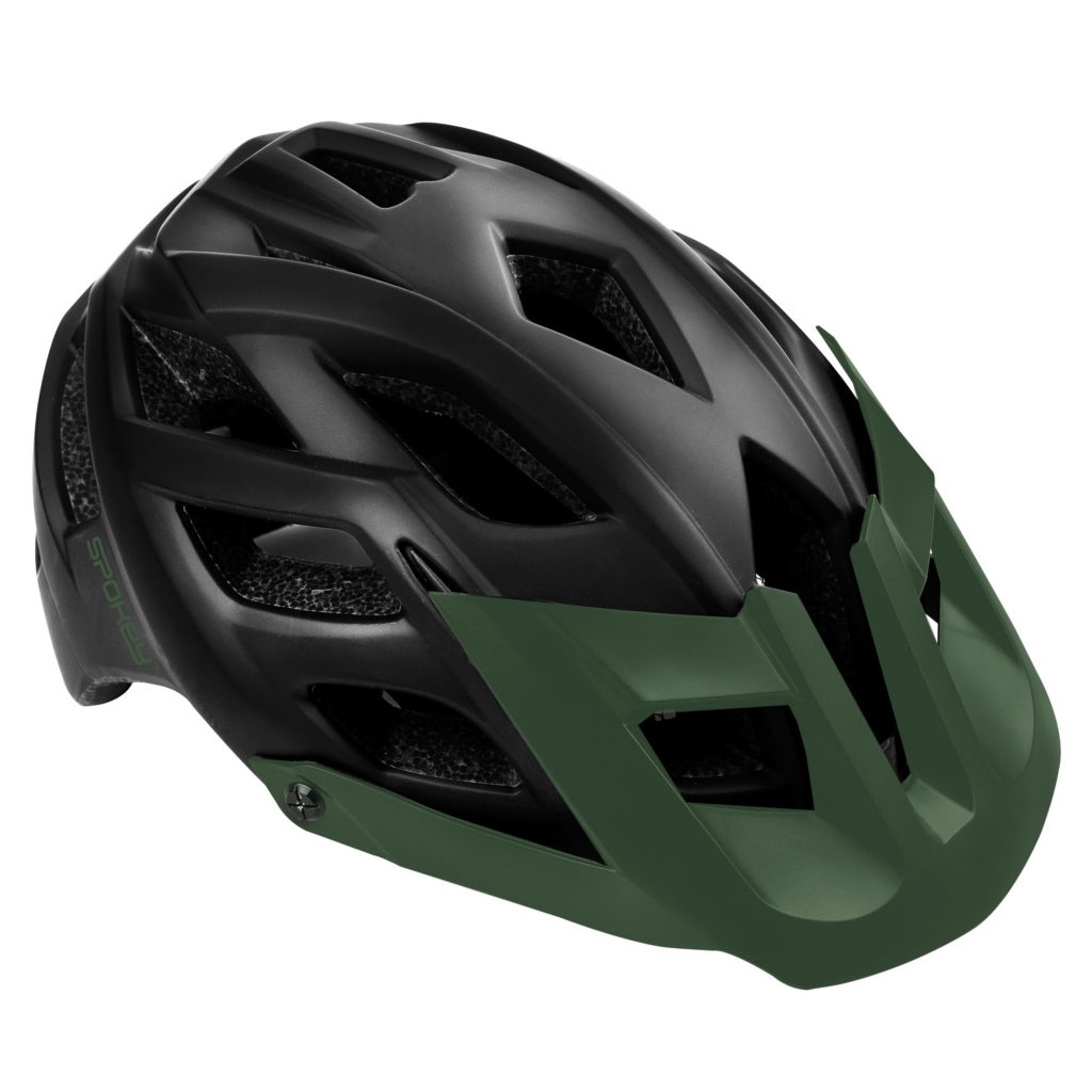 

Велосипедный шлем Spokey SINGLETRAIL 58-61 см Черно-зеленый