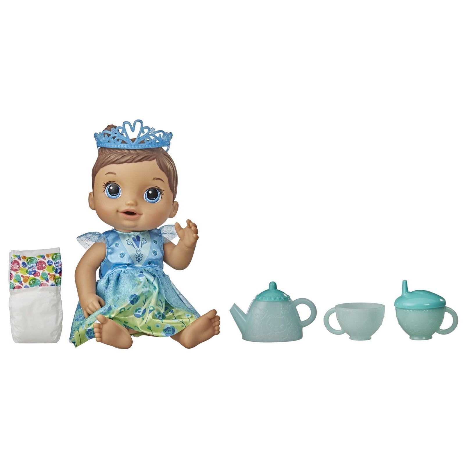 

Лялька пупс Hasbro Baby Alive Tea n Sparkles Doll Чайний сервіс