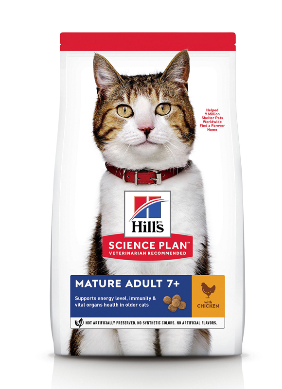 

Сухой корм HILL'S SCIENCE PLAN Mature Adult для кошек с Курицей - 3 кг
