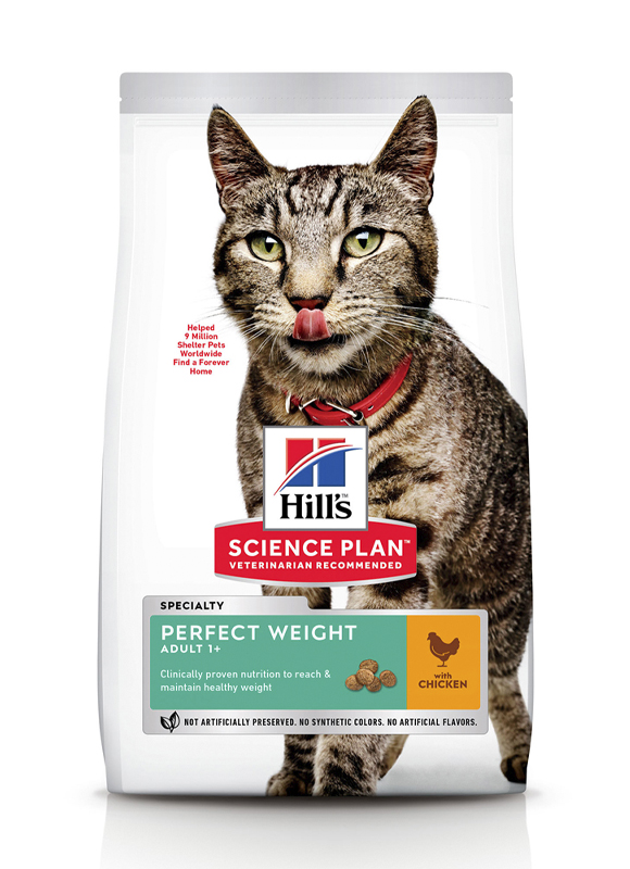 

Сухой корм HILL'S SCIENCE PLAN Adult Perfect Weight для кошек с Курицей - 2,5 кг