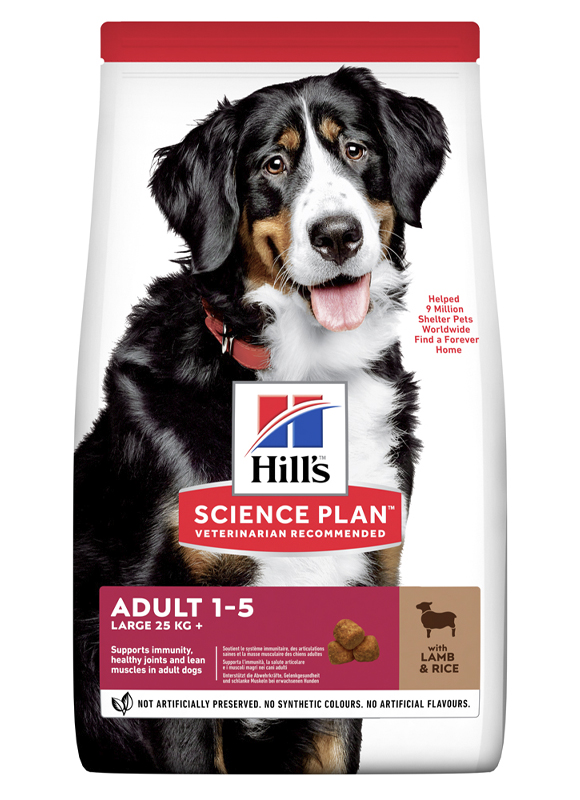 

Сухой корм HILL'S SCIENCE PLAN Adult Large Breed для собак с Ягненком и Рисом - 14 кг