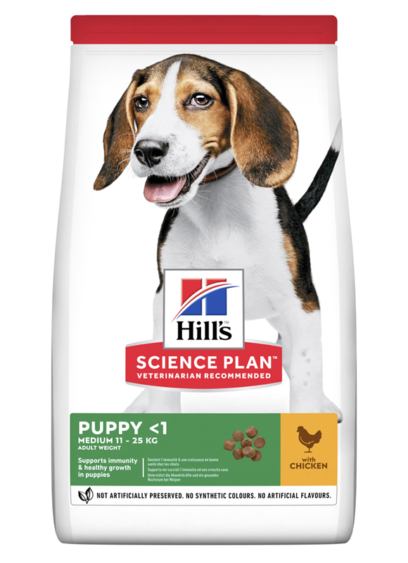 

Сухой корм HILL'S SCIENCE PLAN Puppy Medium для Щенков с Курицей - 18 кг
