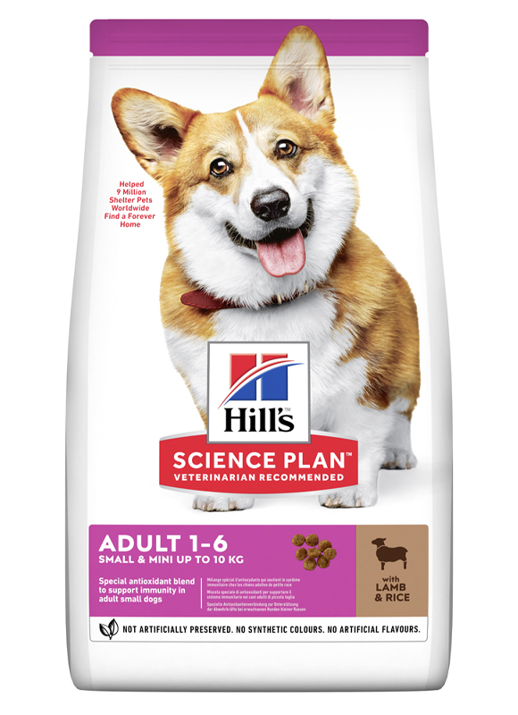 

Сухой корм HILL'S SCIENCE PLAN Adult Small & Mini для собак с Ягненком и Рисом - 1.5 кг