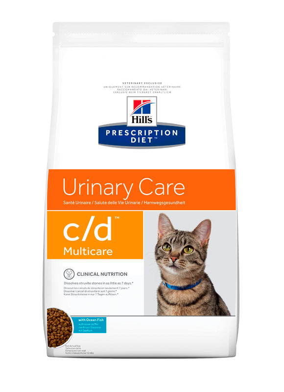 

Сухой корм Hills Prescription Diet Feline c/d Multicare со вкусом океанической рыбы 5 кг