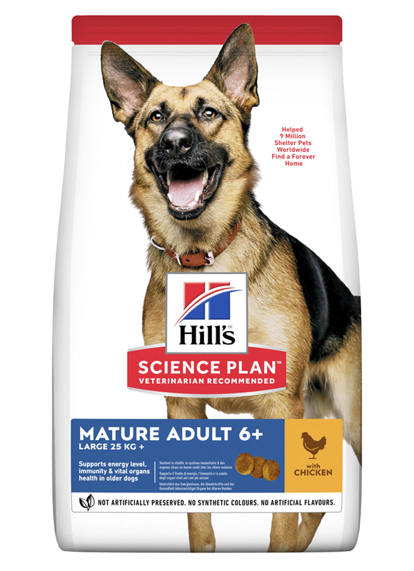 

Сухой корм HILL'S SCIENCE PLAN Mature Adult Large Breed для собак с Курицей - 14 кг