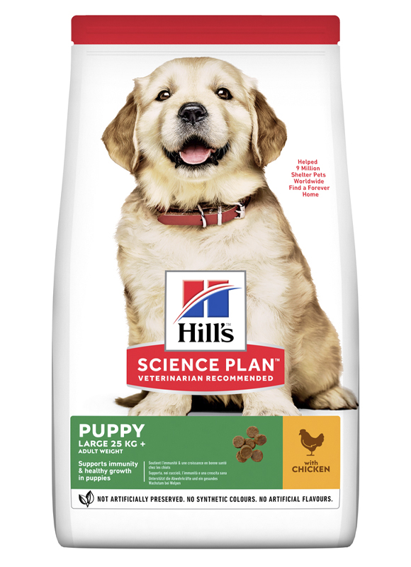 

Сухой корм HILL'S SCIENCE PLAN Puppy Large Breed для собак с Курицей - 12+2.5 кг