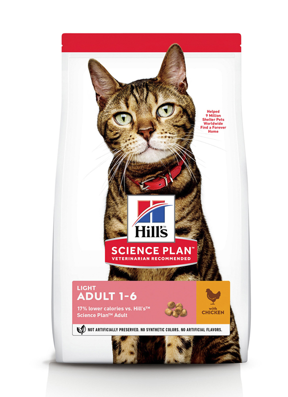 

Сухой корм HILL'S SCIENCE PLAN Adult Light для Кошек с Курицей - 1,5 кг