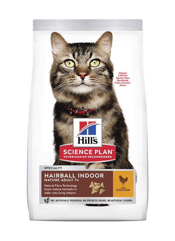 

Сухой корм HILL'S SCIENCE PLAN Mature Adult Hairball & Indoor для котов с Курицей - 1,5 кг