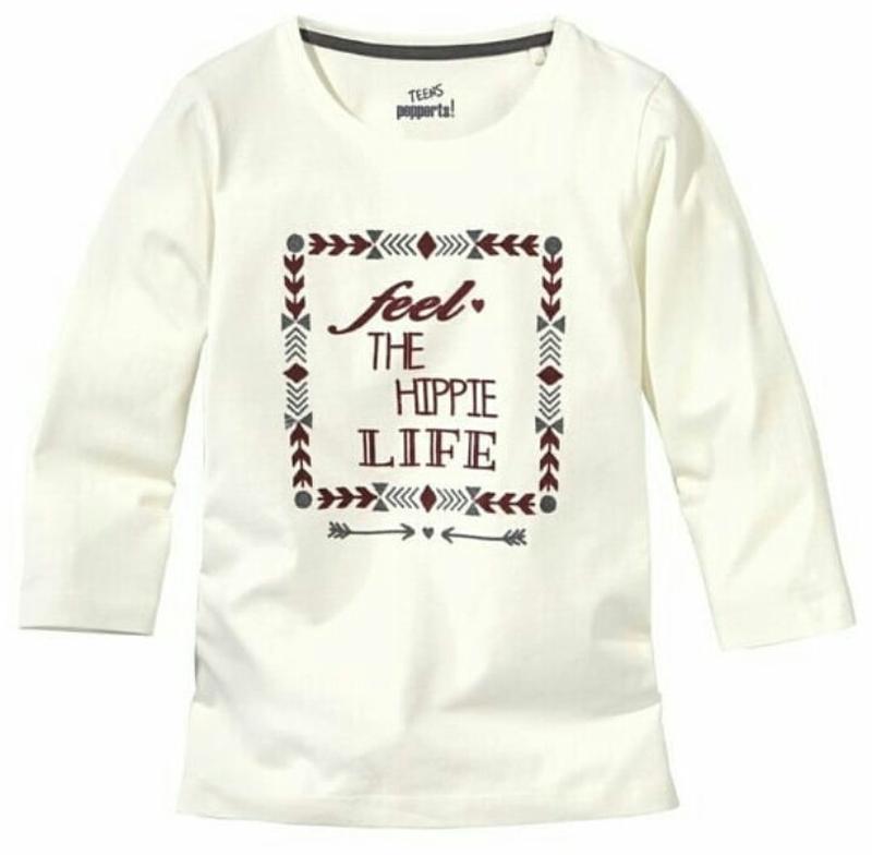

Футболка с длинными рукавами для девочки Pepperts 276957 122-128 СМ Белый 57085