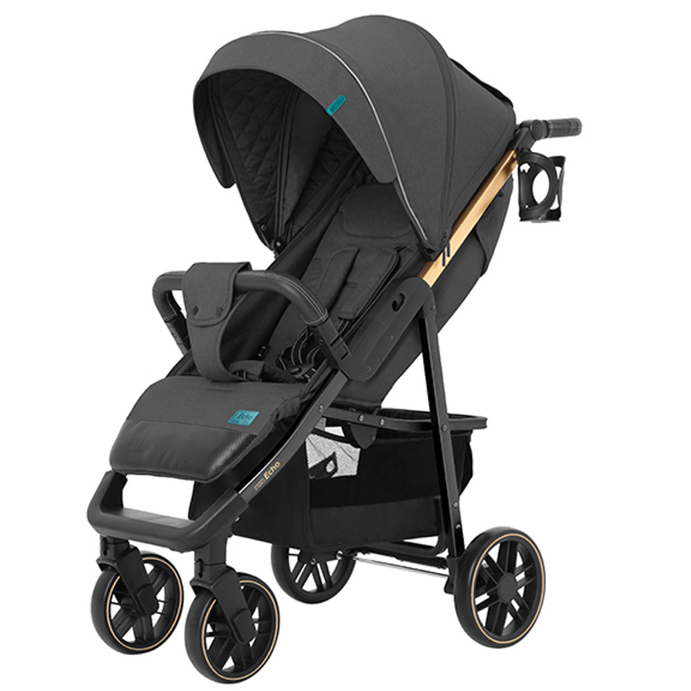 

Коляска прогулочная с амортизацией CARRELLO Echo CRL-8508/2 Midnight Gray +дождевик