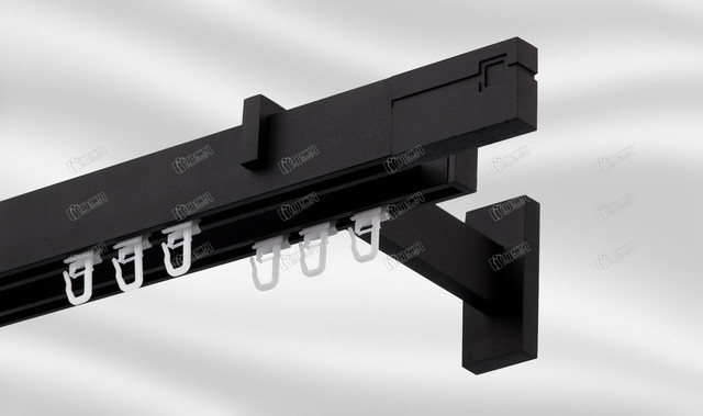

Карниз двойной Square Line 300 см. Чёрный Финал Квадро без камня