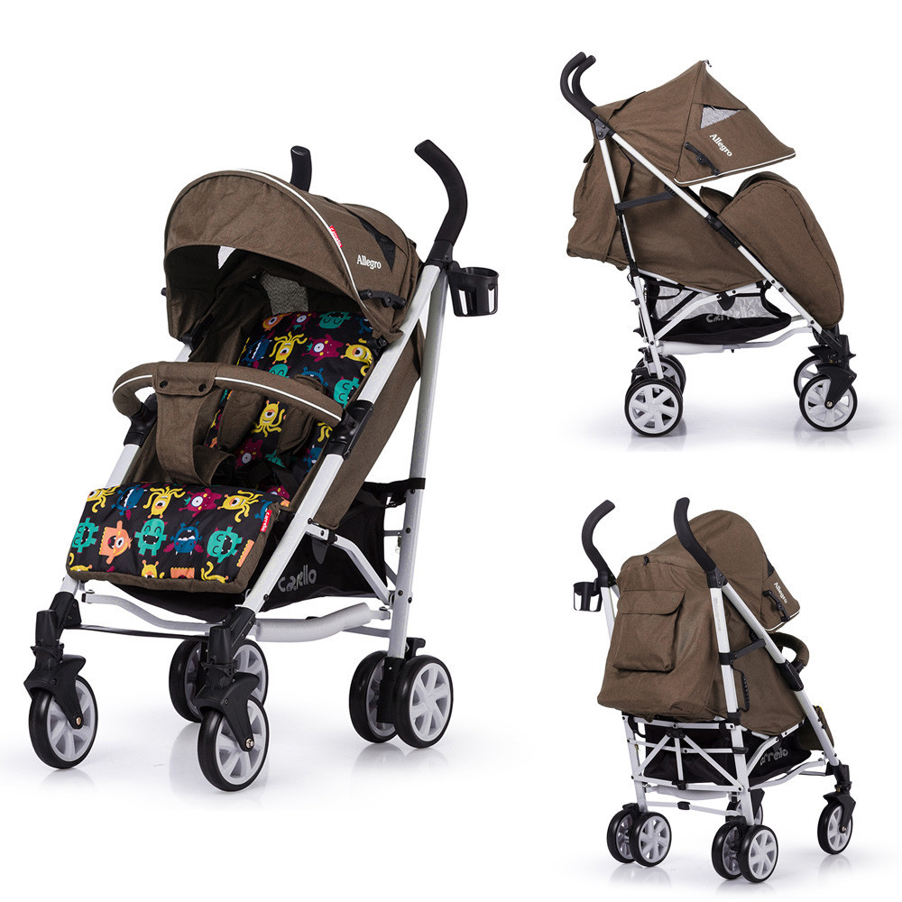 

Коляска прогулочная CARRELLO Allegro CRL-10101/1 Monster Gold в льне