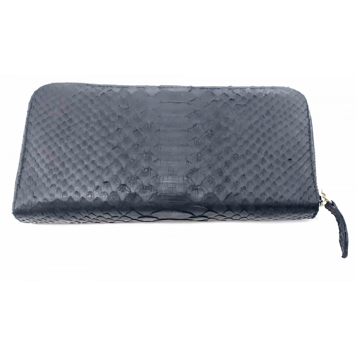 

Кошелек из кожи питона (20х10х3 см) черный 32643A