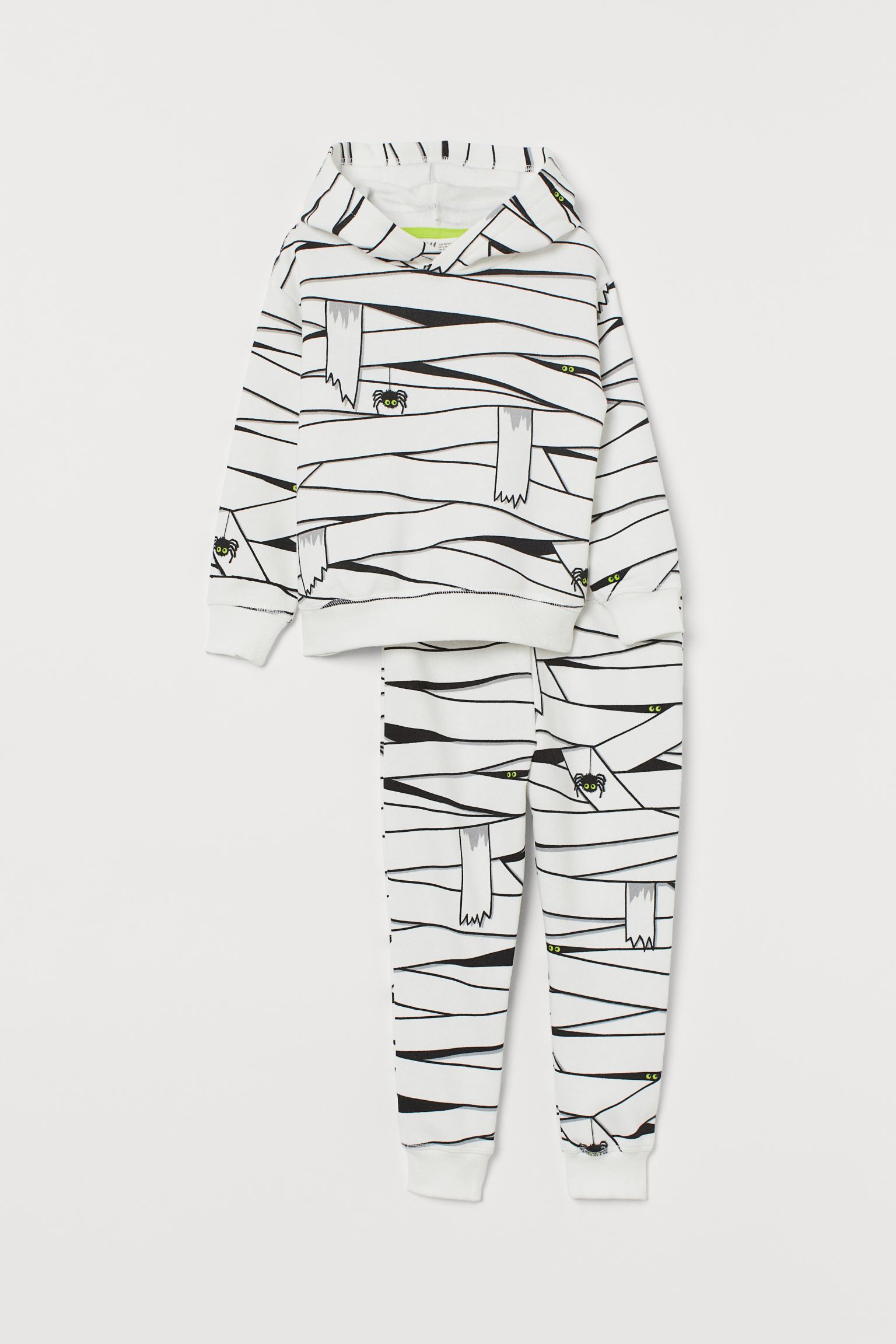 

Костюм (худи, брюки) H&M 134 140см белый принт 310350867162