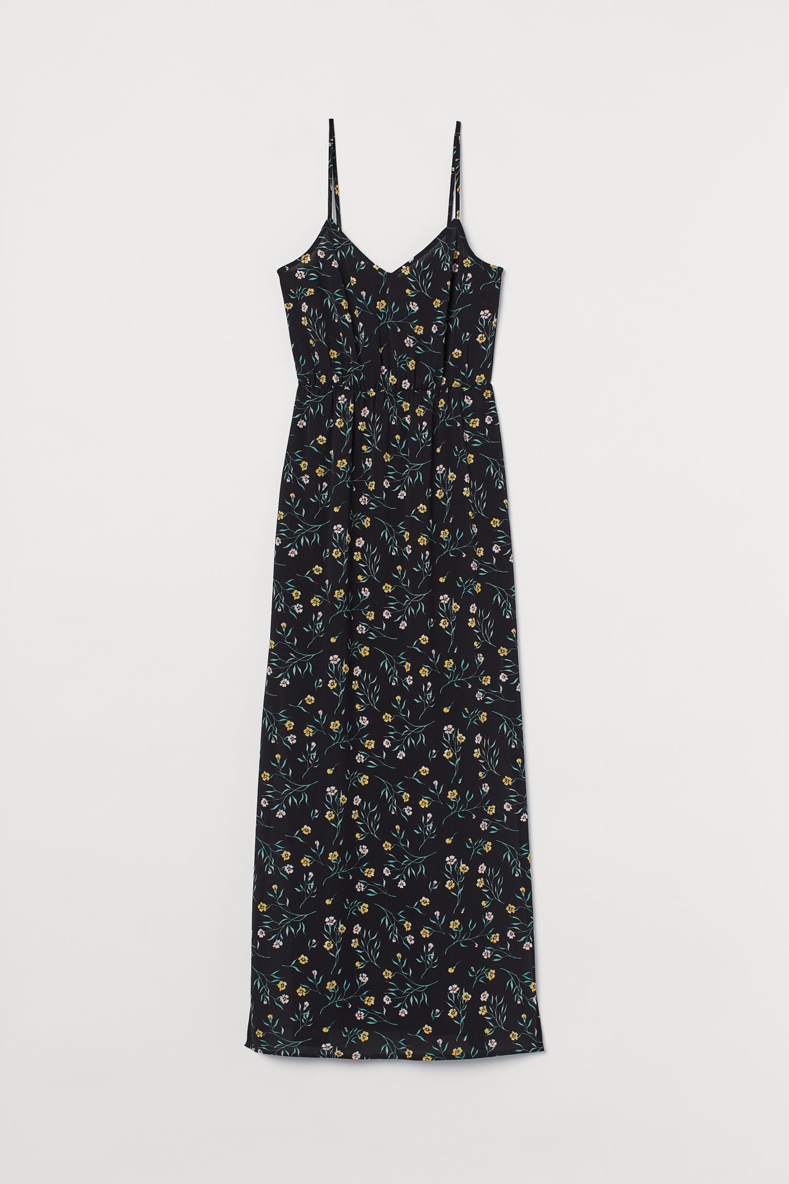 

Сарафан H&M 38 черный цветы 40471772712