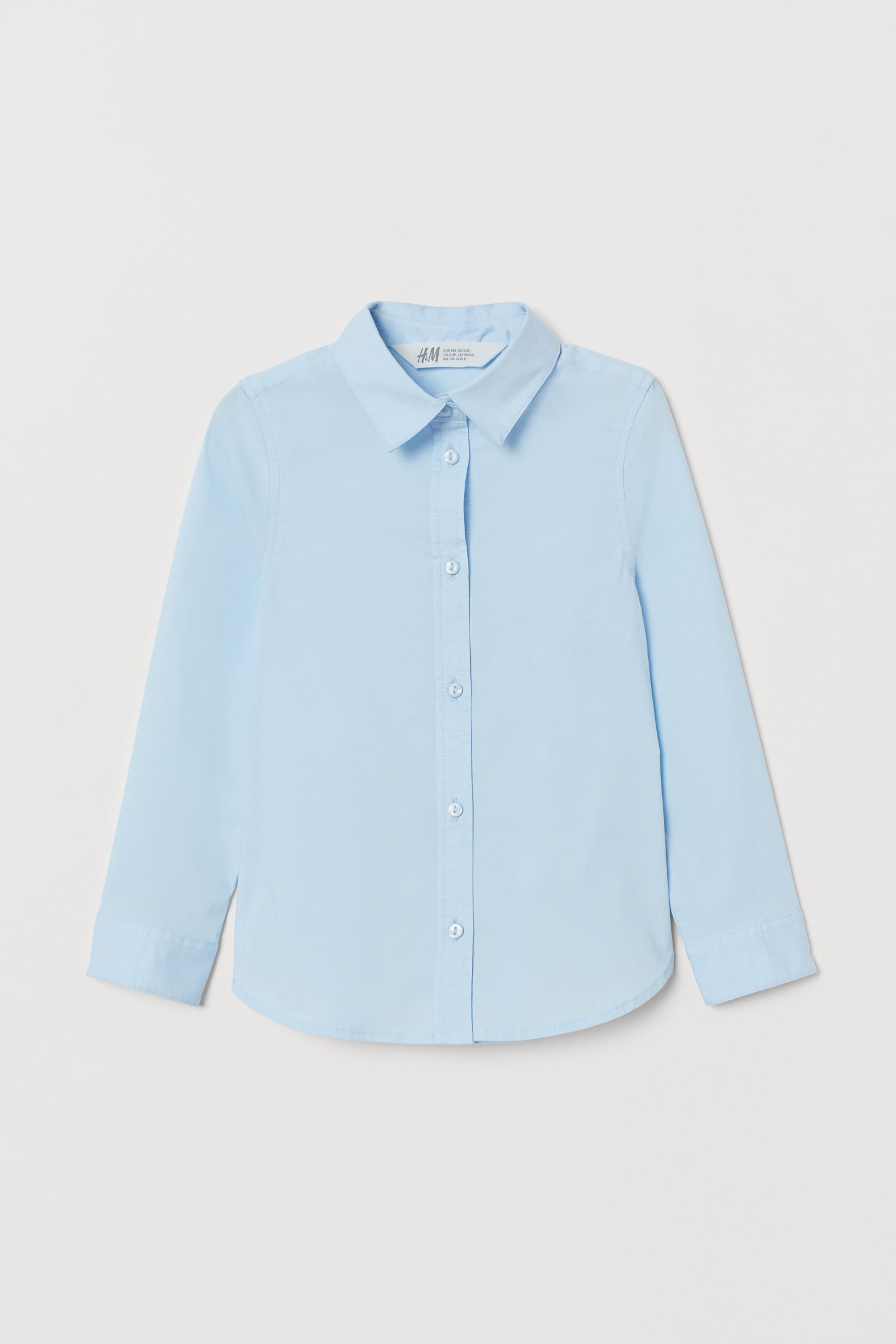

Рубашка H&M 170см голубой 23036507990