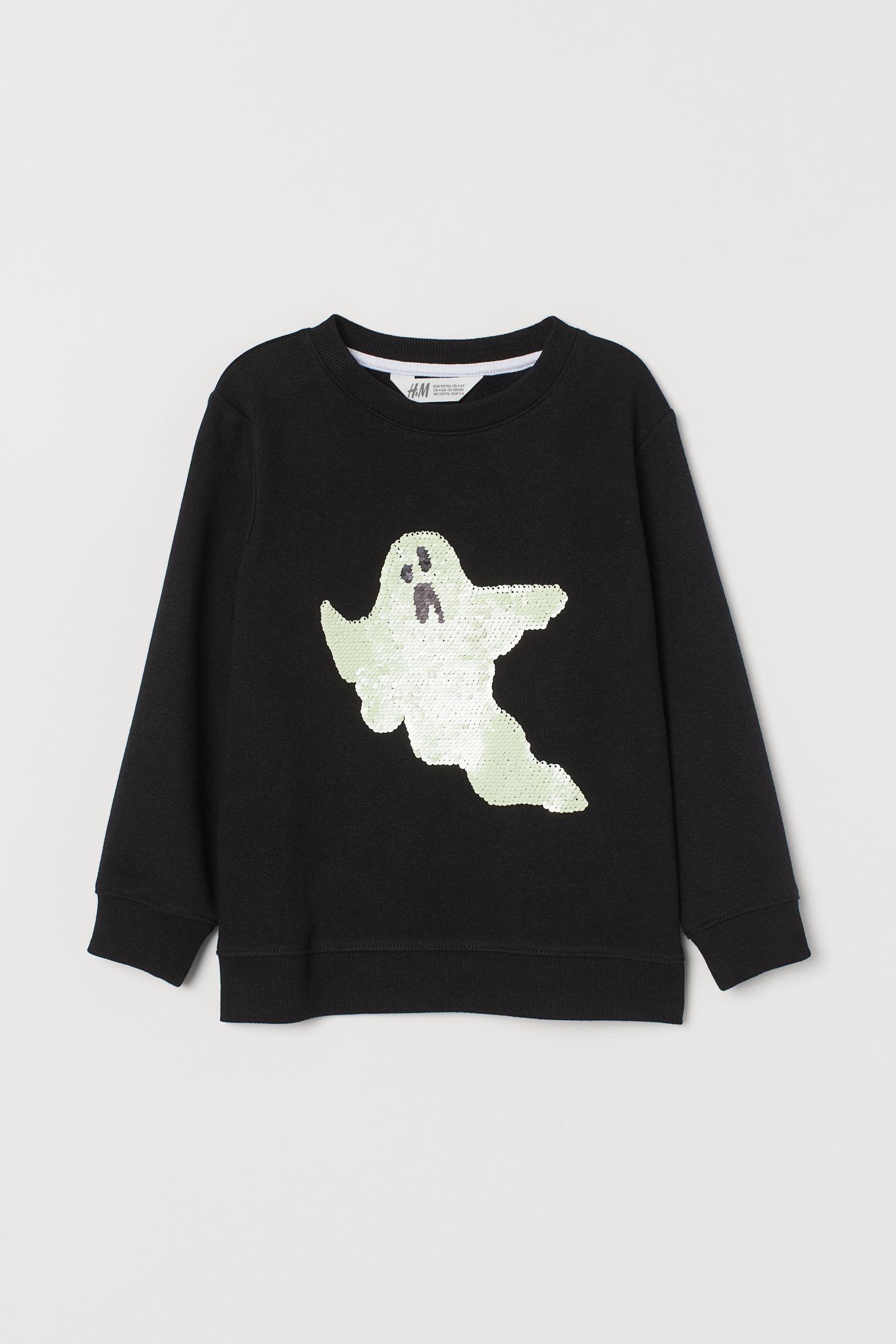 

Свитшот H&M 122 128см черный 28037776940